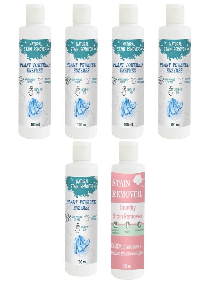 مجموعة مزيل البقع من توفوس، عبوة من 5 قطع لإزالة بقع القمصان ومزيل البقع الوردي | محلول تنظيف متعدد الأسطح للملابس والأقمشة والمفروشات (100 غرام لكل قطعة) - Image 1